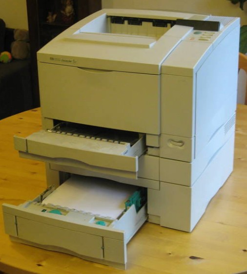 The HP LaserJet 5 printer