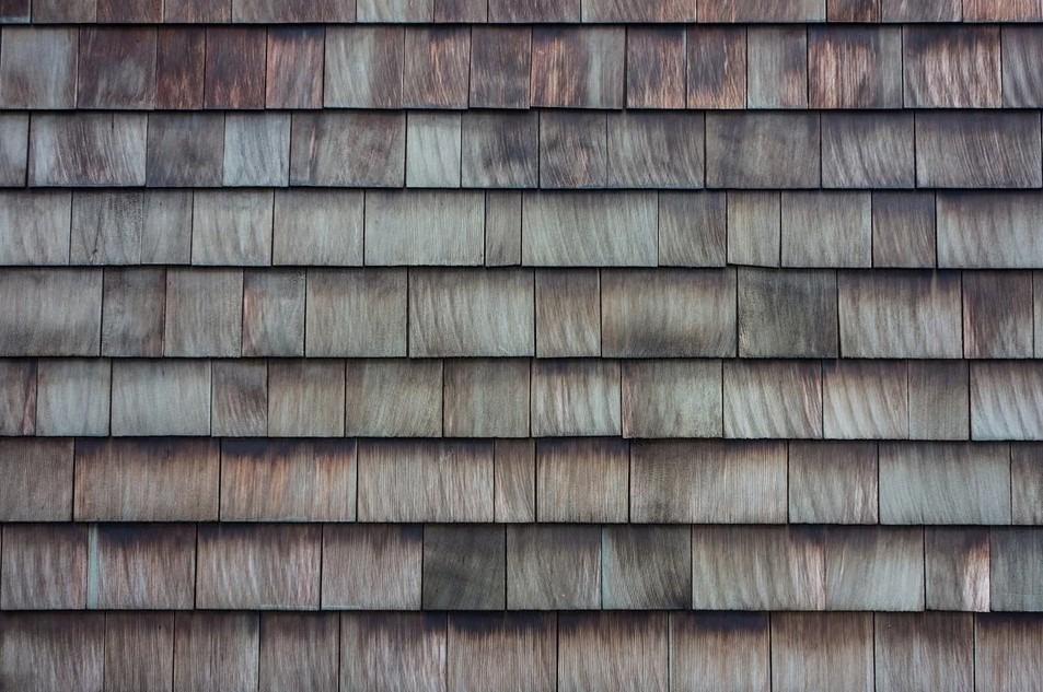 rustic wood shingle roof