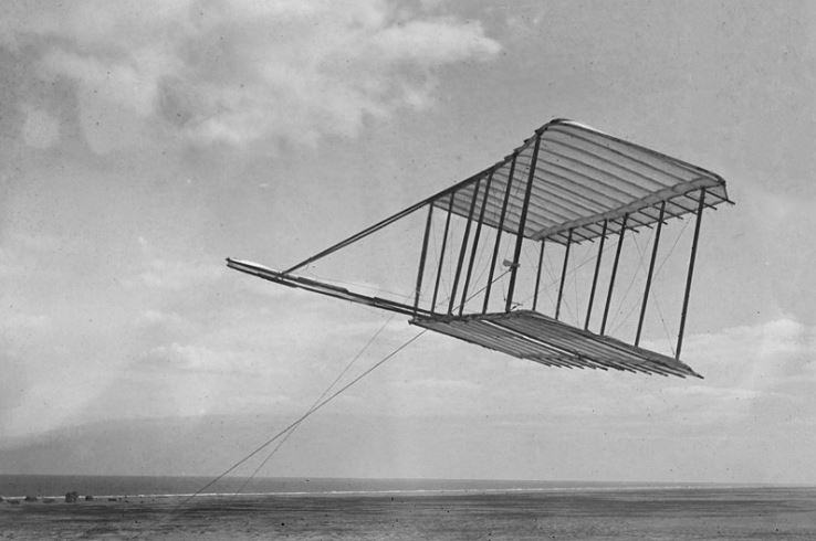 The glider invented by the Wright brothers