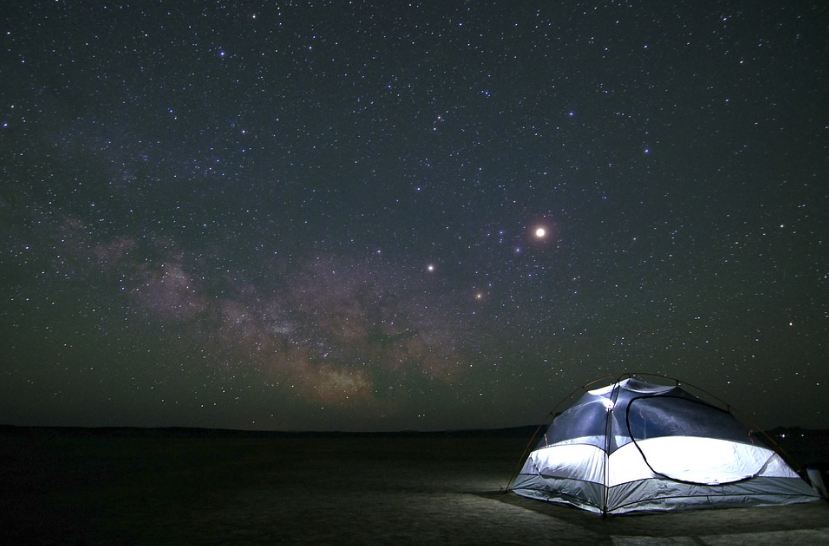 camping, constellation, night sky, stars, tent, cosmos, dark, bright stars