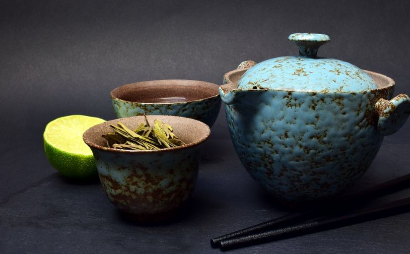 green tea, china, china set, pot, ceramic, tea, chopsticks, tea break, chinese