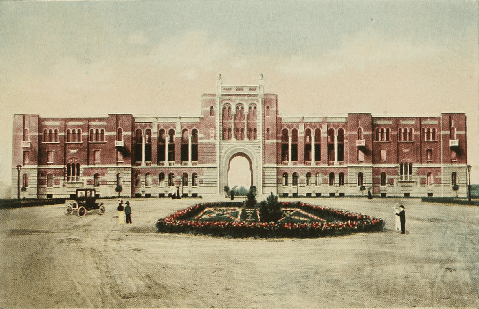 An-illustration-of-the-Administration-Building-of-Rice-University-in-1913